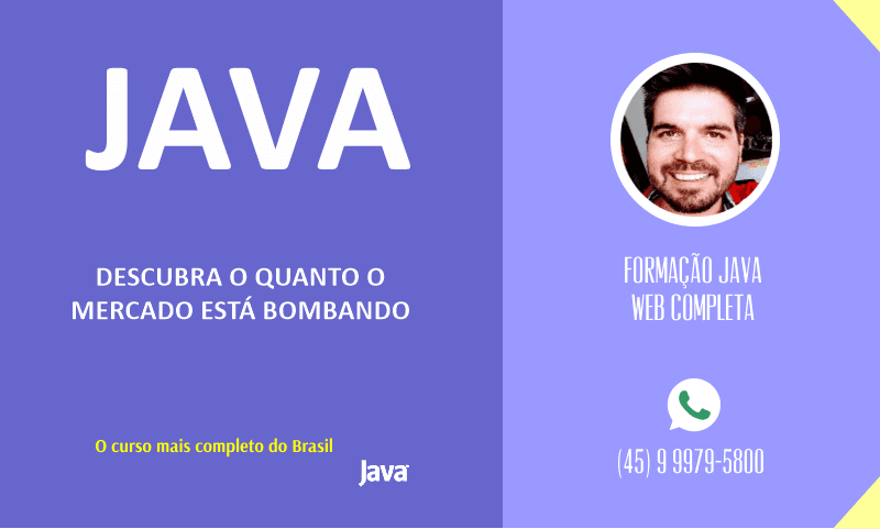 Java o mercado de trabalho está bombando